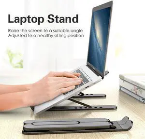 Portable Ergonomic Adjustable Foldable Laptop Stand For MacBook Pro Air iPad Pro DELL HP Tablet Stand Bracket Holder to Notebook