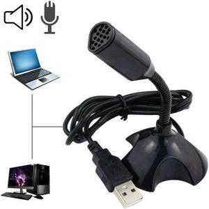 High Quality Adjustable USB Laptop Microphone Mini Studio Speech Microphone Stand Mic With Holder For Desktop PC
