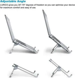 Hot Sale Aluminum Alloy Desktop Laptop Support Home Office Table Tablet Top Non slip Adjustable Holder Stand Rack