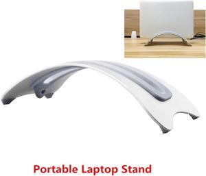 Portable Laptop Stand Aluminum Alloy Stable Vertical Storage Rack Desktop Erected Holder Space Saving Anti Slip For Macbook Pro