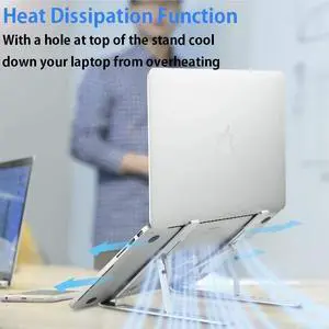 Laptop Stand, Aluminum Laptop Computer Riser Holder Ergonomic Portable Height Angles Adjustable Laptop Elevator Notebook PC