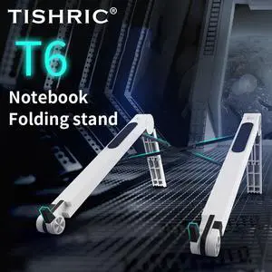 TISHRIC T6 Portable Laptop Stand Notebook Adjustable Foldable Bracket Base Holder Accessories Feet For Macbook Pro Tablet