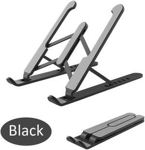 Foldable Laptop Stand Non Slip Computer Holder Riser 6 Levels Adjustable Aluminum Alloy Desktop Mount for 10-15.6" Laptops