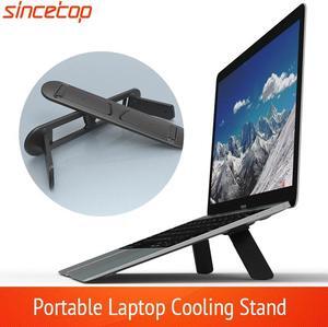 Adjustable Mini Portable Invisible Laptop Stand for NoteBook Universal Desktop Keyboard Holder Cooling Pad Riser for Macbook Air