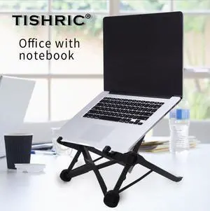TISHRIC Laptop Stand Folding Lifting Notebook Computer Cooling Bracket Laptop Base/Holder Common for Notebook of 11.6 inch Above