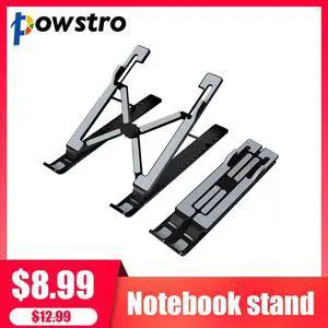 Portable 8 Layer Height Foldable Laptop Stand Aluminum Ventilated Ergonomic Laptop Stand For 9 15.6 Inch Laptops And Tablets