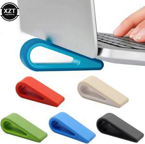 2Pcs Portable Simple Laptop Stand Adjustable Cooling Bracket Desktop Computer Increased Shelf Cooler Base Pad Plastic Bracket