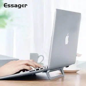 Essager Laptop Stand For Macbook Air Pro Portable Notebook Holder Standing Desk Foldable PC Support Bracket For 11.6 17 inch