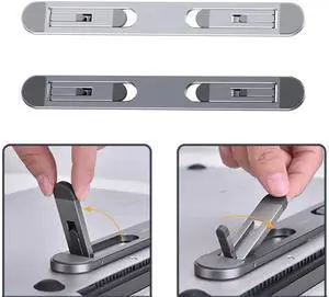 1 PC Laptop Stand Aluminium Foldable Macbook Pro Support Adjustable Notebook Holder Tablet Base For PC Computer Accessories
