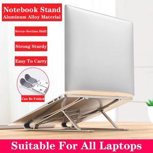 Laptop Stand For MacBook 7 Level Adjustable Portable Aluminum Alloy Laptop Stand Foldable Holder For MacBook Air Pro 13 Notebook