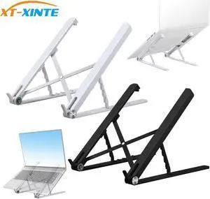 XT XINTE Adjustable Plastic Lifting Laptop Holder Foldable Cooling Stand Tablet Bracket For 13-17 inch Laptop