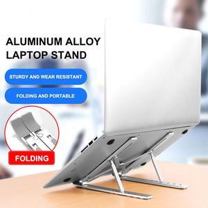 Portable Laptop Stand For Macbook Pro Aluminum Alloy 6 Level Adjustable Notebook Stand Office desk Laptop Accessories Lapdesk