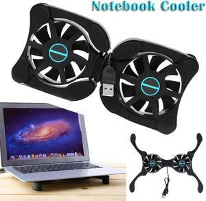 Laptop Folding Stand with Cooling Fan Home Office Desktop Notebook Computer Foldable Holder for MacBook Pro Air Surface Book 3