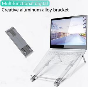 Laptop Stand Adjustable Magic Foldable Aluminum Alloy Office Desktop Notebook Holder Desk For 7-15 Inch Macbook Pro Air Stand