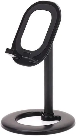 Phone Stand Multifunctional Metal Desktop Stand with Makeup Mirror for Live Broadcast Telescopic Flat Stand
