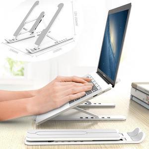 Adjustable Foldable Laptop Stand Non Slip Desktop Notebook Holder & Storage Bag Cooling Bracket Riser For Macbook Pro Computer