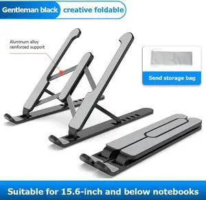 Foldable Notebook PC Bracket Adjustable PC Cooling Bracket Support 7 Gears Height Laptop Holder Stand for 15.6 inch laptop