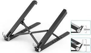 Adjustable Laptop Stand 5level Height Folding Portable Laptop Bracket Aluminum Alloy+ABS Cooling Holder for laptop under 17 inch