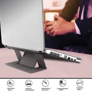 Laptop Stand Holder Notebook Riser Folding Bracket Adjustable Portable Ultra Thin Seamlessly Detachable for Laptop