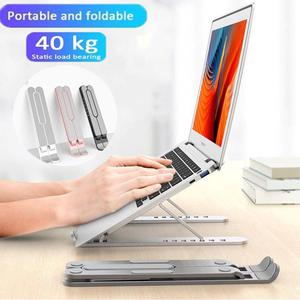 Adjustable Height Aluminium Laptop Stand For Macbook Air Pro 13 16 15 iPad 12.9 11 Inch 2020 Notebook Standing Desk Holder Mount