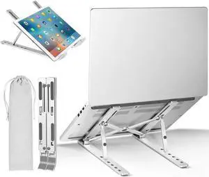 Portable Laptop Stand Aluminium Foldable Macbook Pro Support Adjustable Notebook Holder Tablet Base For PC Computer Accessories