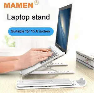 MAMEN 3 Color Portable Laptop Stand Notebook Support 6 Height Adjustable Cooling Bracket For 15.6 inches Laptop Tablet Universal