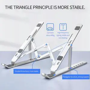 Foldable Laptop Stand Adjustable Notebook Stand Portable Laptop Holder Tablet Stand Computer