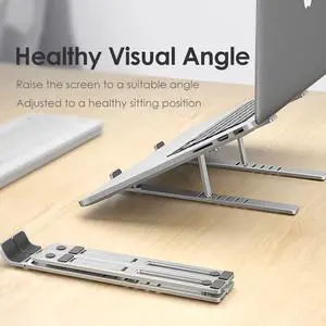 LINGCHEN Laptop Stand for MacBook Pro Notebook Stand Foldable Aluminium Alloy Tablet Stand Bracket Laptop Holder for Notebook