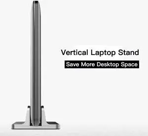 Vertical Adjustable Laptop Stand Aluminium Portable Notebook Mount Support Base Holder for MacBook Pro Air MAC Mini Stand