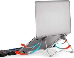 Portable Laptop Stand Foldable Support Base Notebook Stand Holder Adjustable Aluminum Alloy Bracket Support 10-17inch Notebook