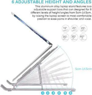 Laptop Stand Six Adjustable For MacBook Air Pro For Notebook Foldable Aluminium Alloy Laptop Stand Bracket