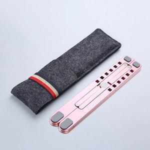 Laptop Stand Portable Heights Adjustable Aluminum AlloyDesktop Ventilated Cooling Holder Folding Ultra for MacBook