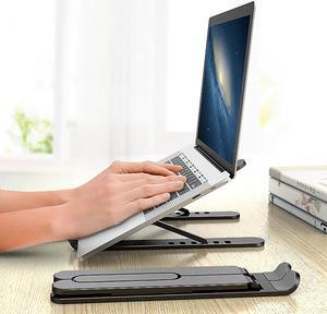 Foldable Laptop Holder for MacBook Air Pro Notebook Laptop Stand Bracket Laptop Holder for PC Notebook 6 Heights Adjustable