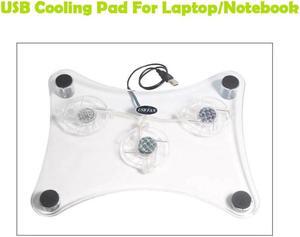 3 Fans Notebook USB Cooling Cooler Pad Laptop Stand Holder For 15.4 Inch Laptop With LED Light Gaming Laptop Cooler Pad
