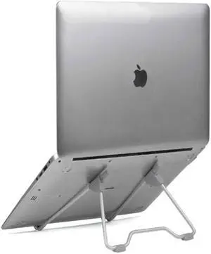 Multifunction Folding Portable Laptop / tablet PC Stand Adjustable Notebook Stand Universal Metal Bracket, Gray
