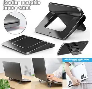 1 Pair Mini Portable Invisible Laptop Holder Adjustable Cooling Stand For Desk Notebook Stand Holder Notebook Bracket Holders
