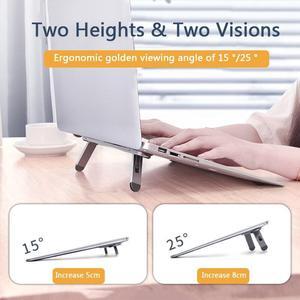 Portable Laptop Stand suporte notebook Accessories For Macbook Pro Stand Two heights Mini Foldable laptop holder Cooling stand