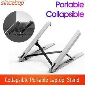 Laptop Stand Height Adjustable Folding Laptop Riser Cooling Holder Portable Ergonomic Notebook to 17 inch for MacBook Air Pro