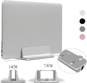 Vertical Adjustable Laptop Stand Aluminium Alloy Notebook Mount Base Erected Space saving Holder for MacBook Pro/Air PC