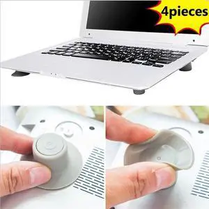 4 Pcs/Set Laptop Stand Non slip Desktop Notebook Holder For Macbook Pro iPad Pro Heat Reduction Pad Cooling Cool Feet Holder