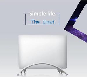 Erected Holder Space Saving Desktop Storage Rack Aluminum Alloy Mount Laptop Stand Vertical Portable Base For Macbook Pro Air