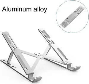 Foldable Aluminum Alloy Tablet Bracket Mount Portable Laptop Stand Holder Tablet Rack Adjust Angle Stand Holder Support Bracket