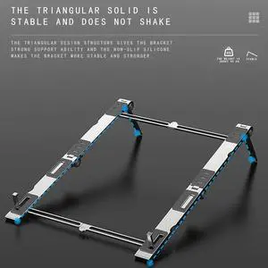 Adjustable Foldable Laptop Stand Portable Non slip Tablet Laptop Holder Zinc Alloy Cooling Bracket For Notebook Macbook Pro