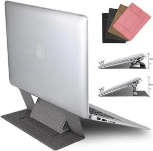 Invisible Laptop Stand, Foldable Ergonomic Stand for Macbook air pro notebook Cooling Portable computer tablet Lightweight Stand