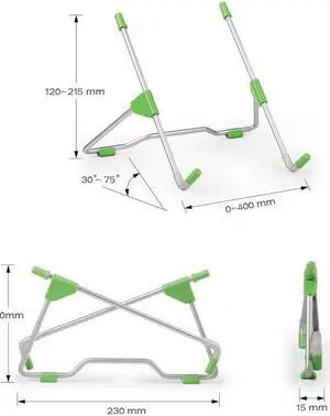 Adjustable Folding portable laptop stand Viewing Angle Height quality aluminum alloy Bracket Tablets Supports 10-17 inch laptop