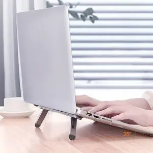 Portable Foldable Slim Lift Holder Reusable Ergonomic Universal Cooling Bracket Aluminum Alloy Riser Non Slip Laptop Stand