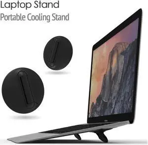 Universal Black Folding Portable Laptop Stand Bracket,Support Support 10-17inch Notebook Notebook Cooler Stand