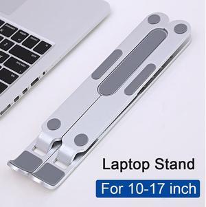 Foldable Adjustable Laptop Stand For 10-17 inch Notebook Portable Aluminum Laptop Holder Macbook Pro Air Computer Stand