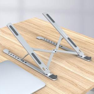 Adjustable Desktop Laptop Stand Holder Aluminum Alloy Portable Folding Notebook Support Lifting with Non slip Pad