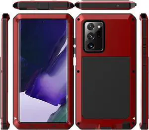 For Samsung Galaxy Note 20 Ultra Case Luxury Doom Armor Dirt Shock Metal Phone Cases For Samsung Galaxy Note20 Ultra Case(Red)